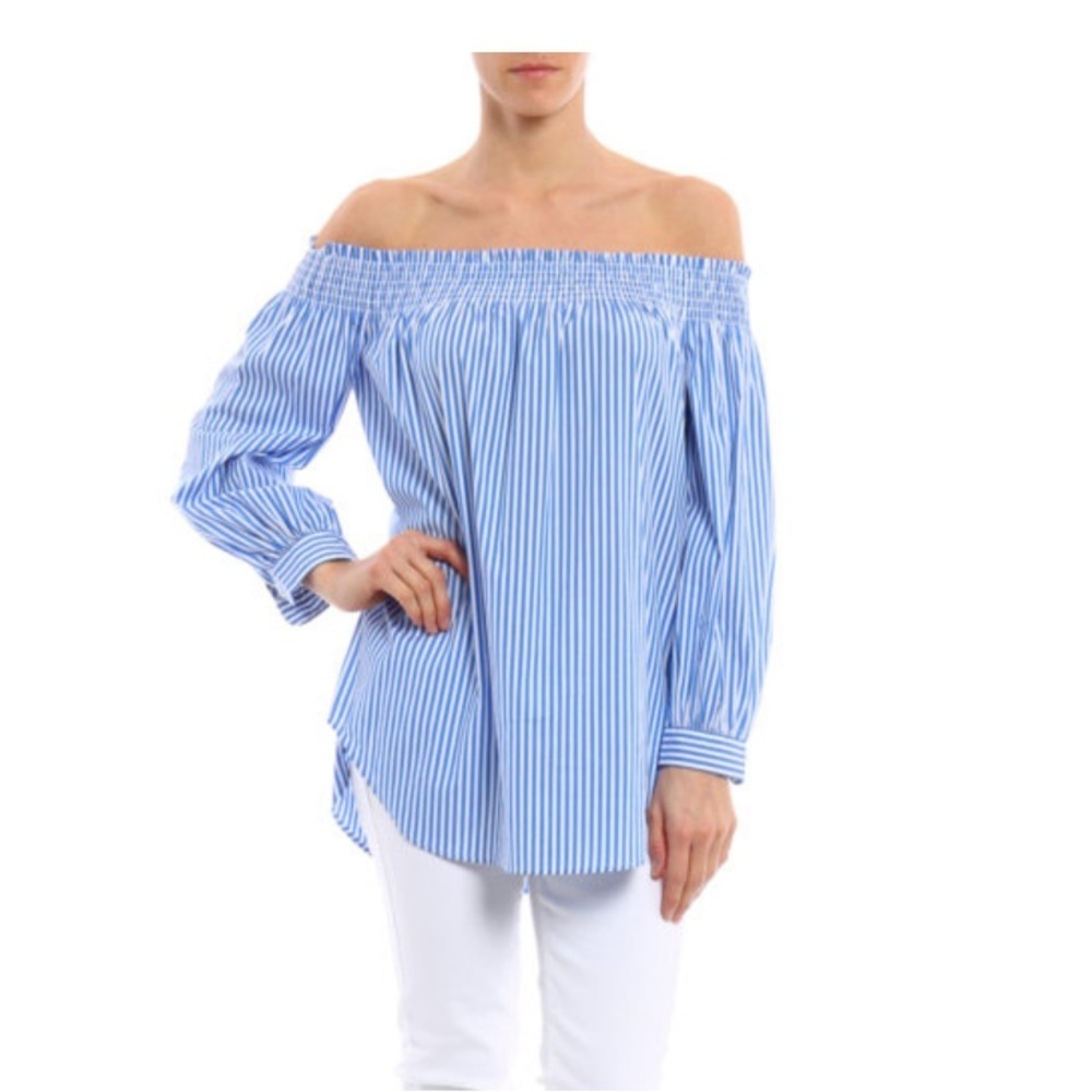 POLO RALPH LAUREN off the shoulder blouse
